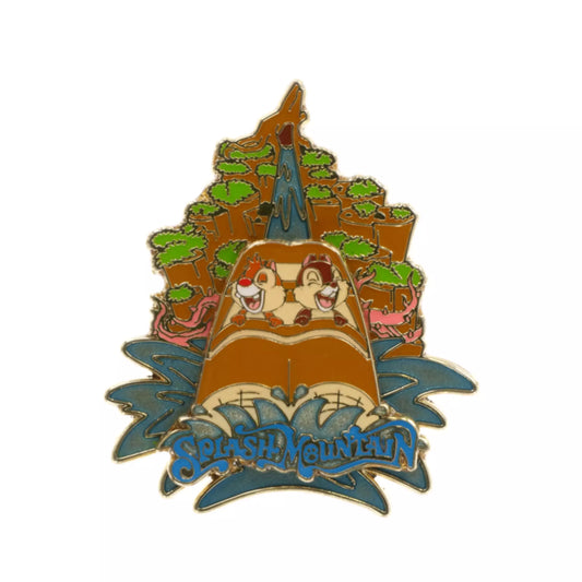 "Pre-Order" TDR - Chip and Dale Pin Badge - Splash Mountain