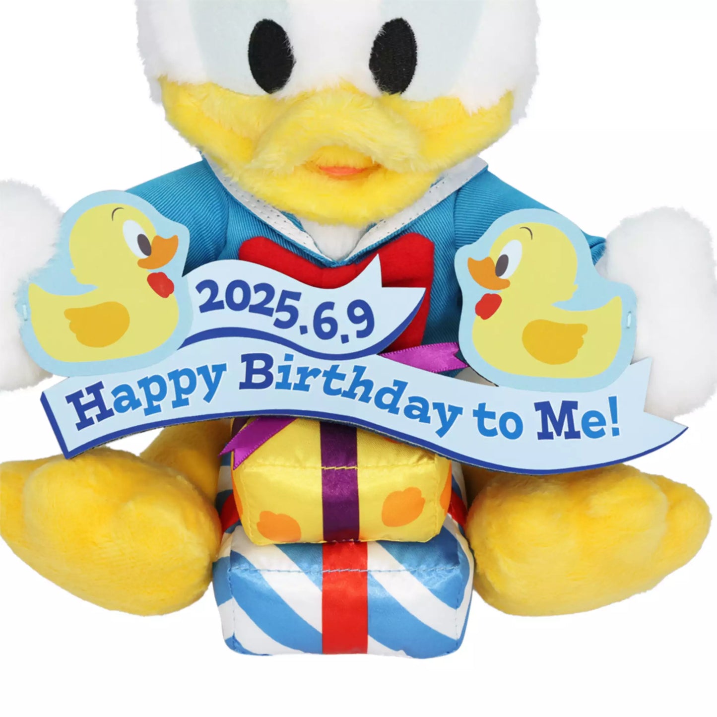 "Pre-Order" TDR - Donald Duck Plush Toy, DONALD BIRTHDAY 6.9