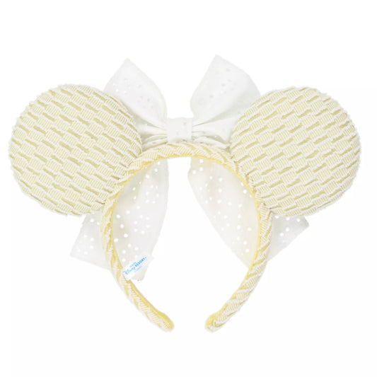 "Pre-Order" TDR - Baby Yellow with Lace Bow Minnie Ears Headband