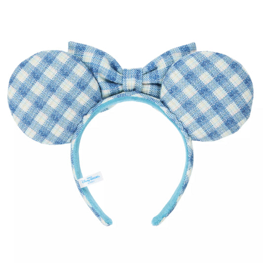 "Pre-Order" TDR - Minnie Ears Headband - Blue Checkered 2026