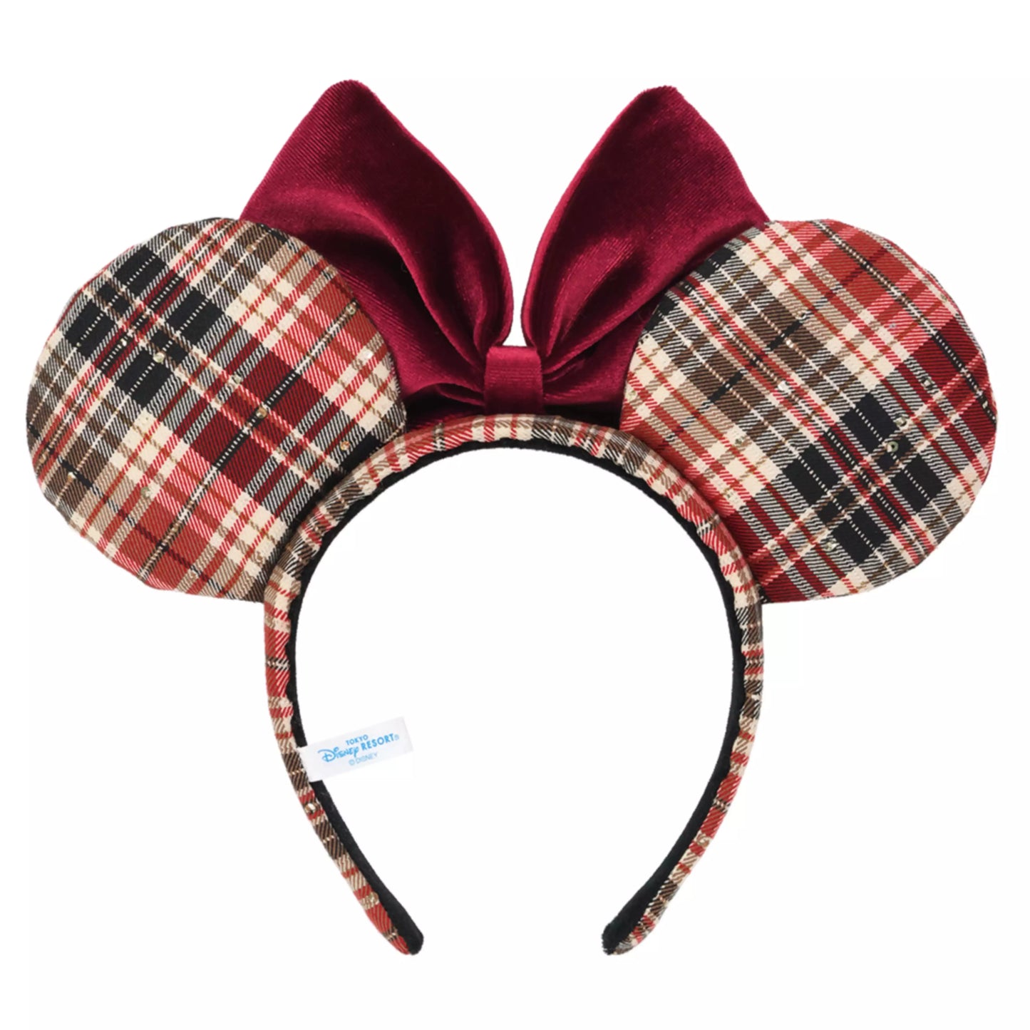 "Pre-Order" TDR - Minnie Mouse Maillard-style Red Plaid ears Headband