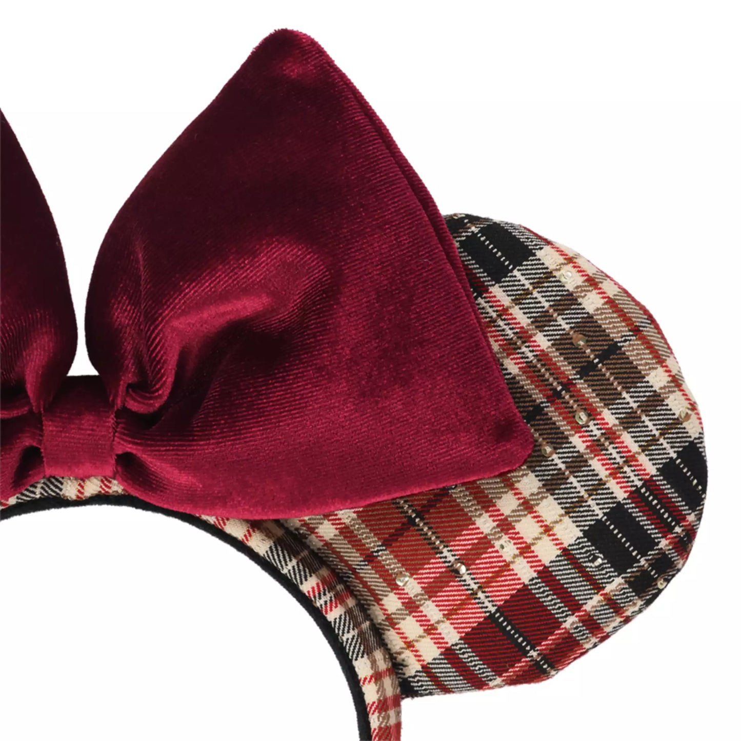 "Pre-Order" TDR - Minnie Mouse Maillard-style Red Plaid ears Headband