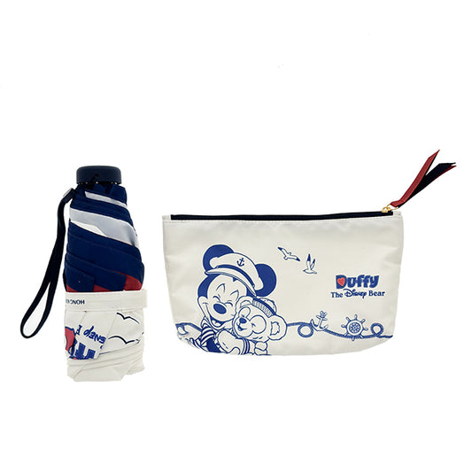 "Pre-Order" HKDL - Duffy and Mickey Coastal Days Foldable Umbrella with Pouch