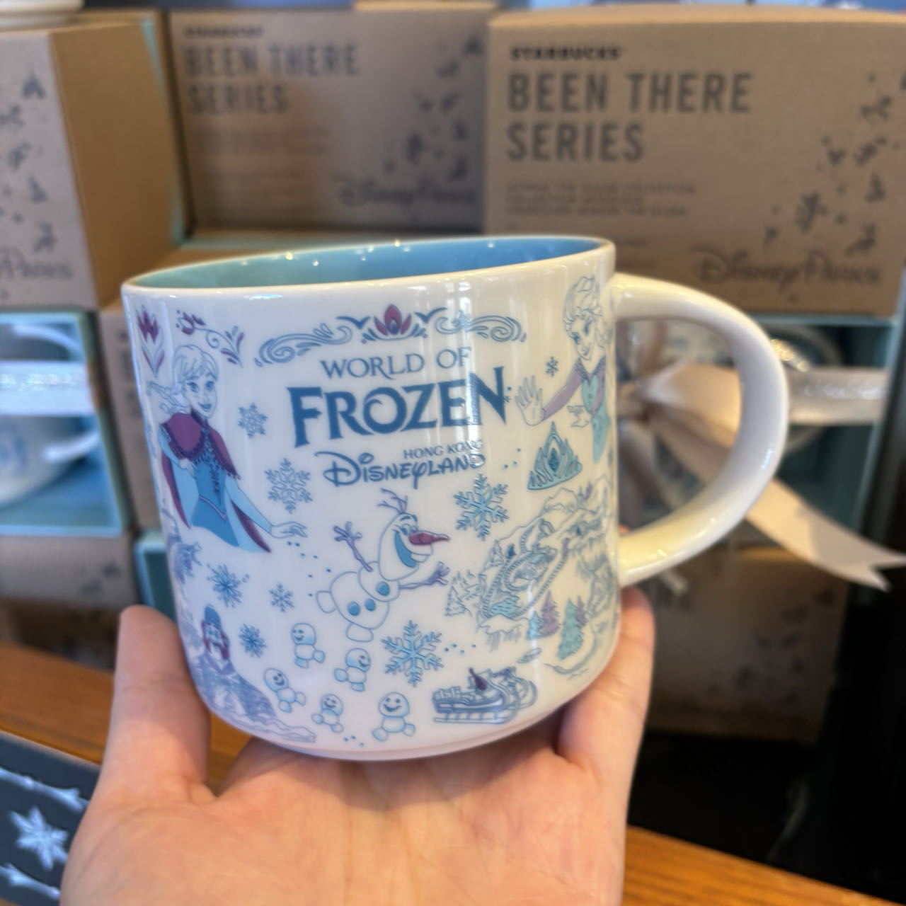 HKDL - Starbucks Been There Series Ceramic Mug 14oz- World of Frozen【Ready  Stock】