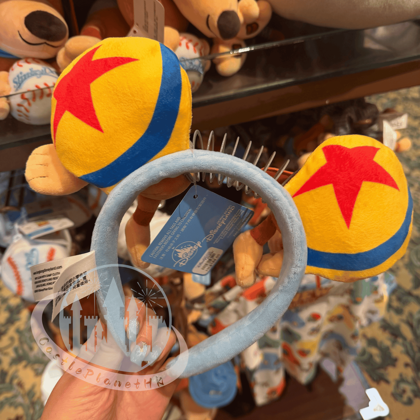 "Pre-Order" HKDL - Baseball Slinky Dog Headband with Pixar Luxo Ball, Toy Story