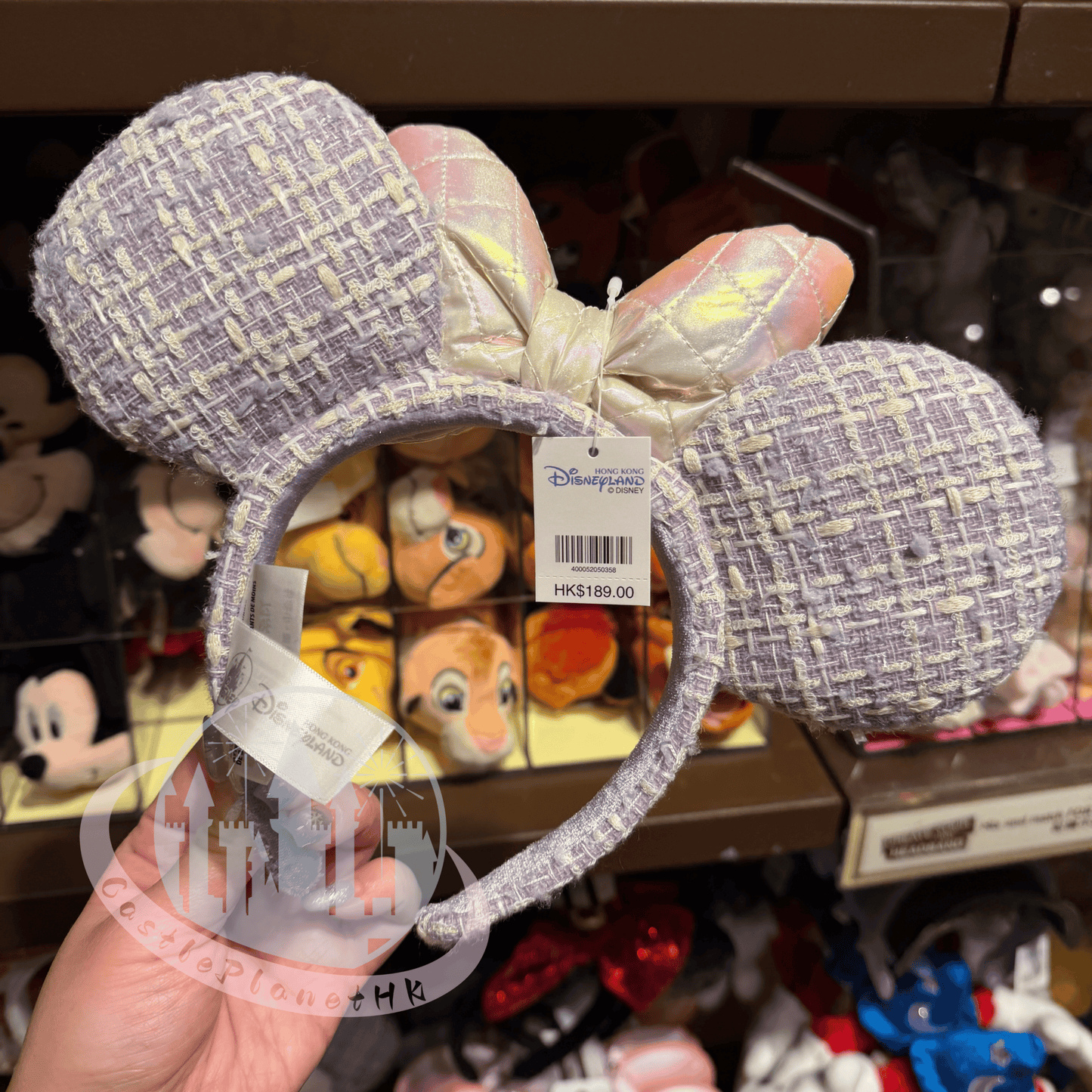 “Pre-order” HKDL - Minnie Mouse Opalescent Purple ear Headband for Adults