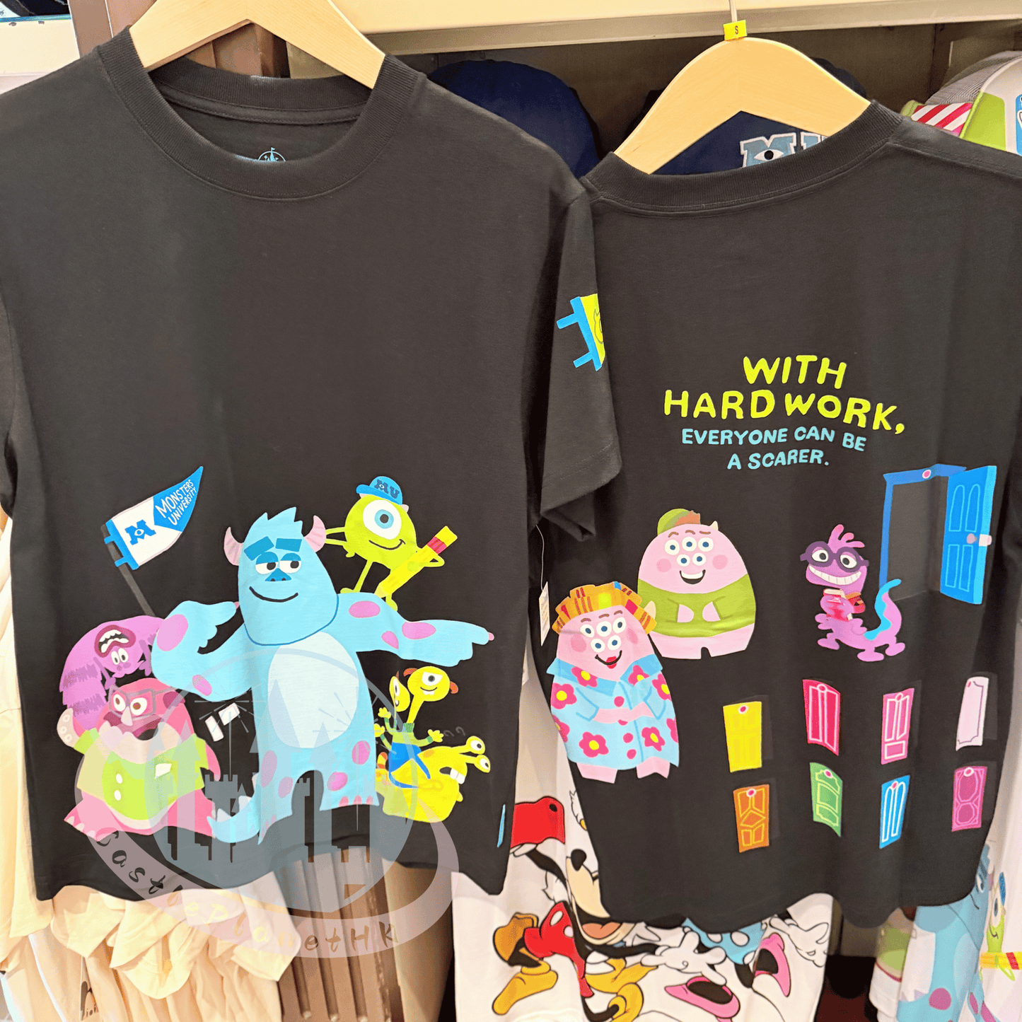 “Pre-order” HKDL - Monsters University Black T-shirt for Adults