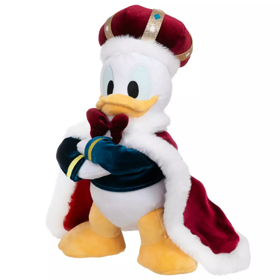 HKDL - Donald Plush Toy, DONALD THE KING BIRTHDAY【Ready Stock】