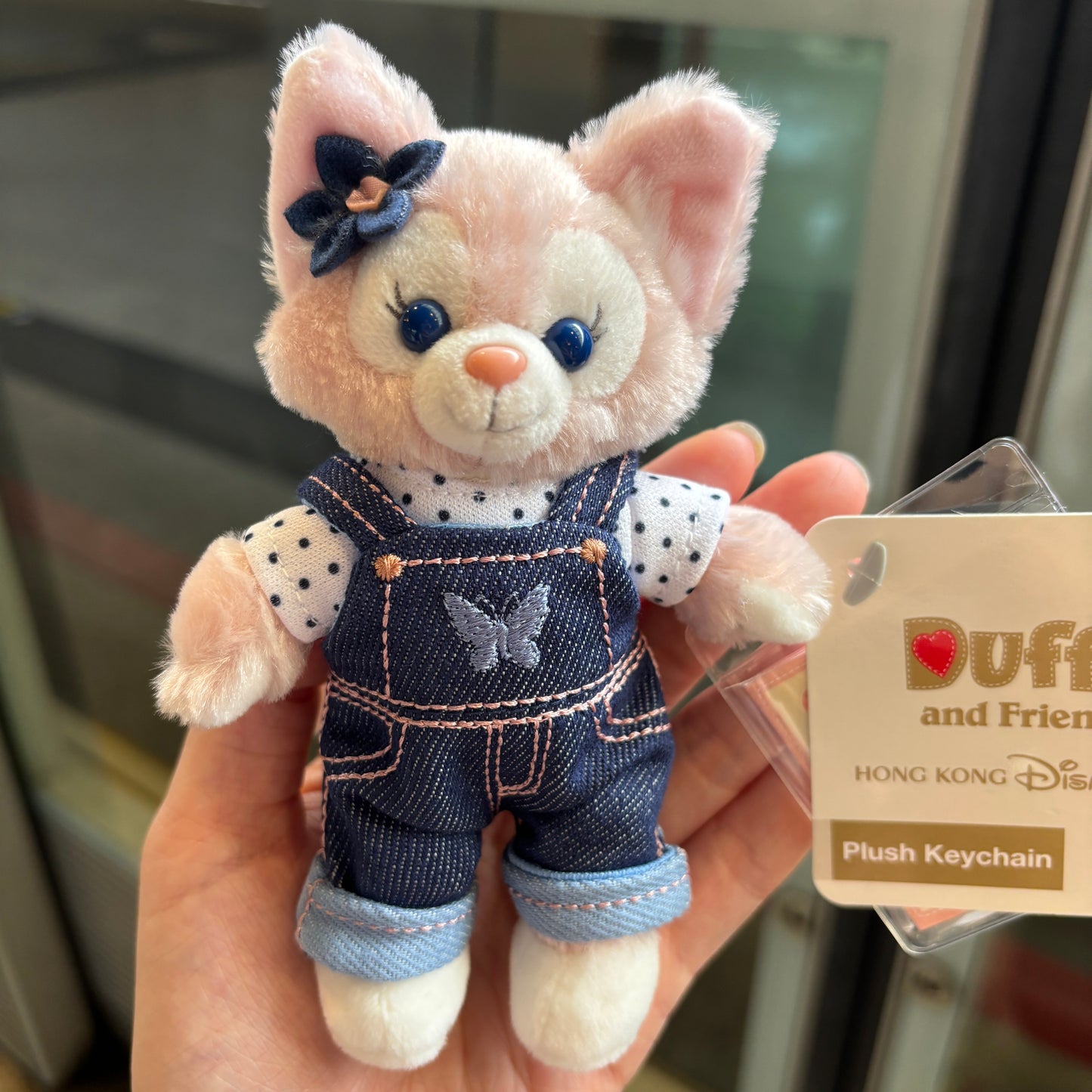 HKDL - LinaBell Denim Jeans Plush Keychain (Denim series)【Ready Stock】