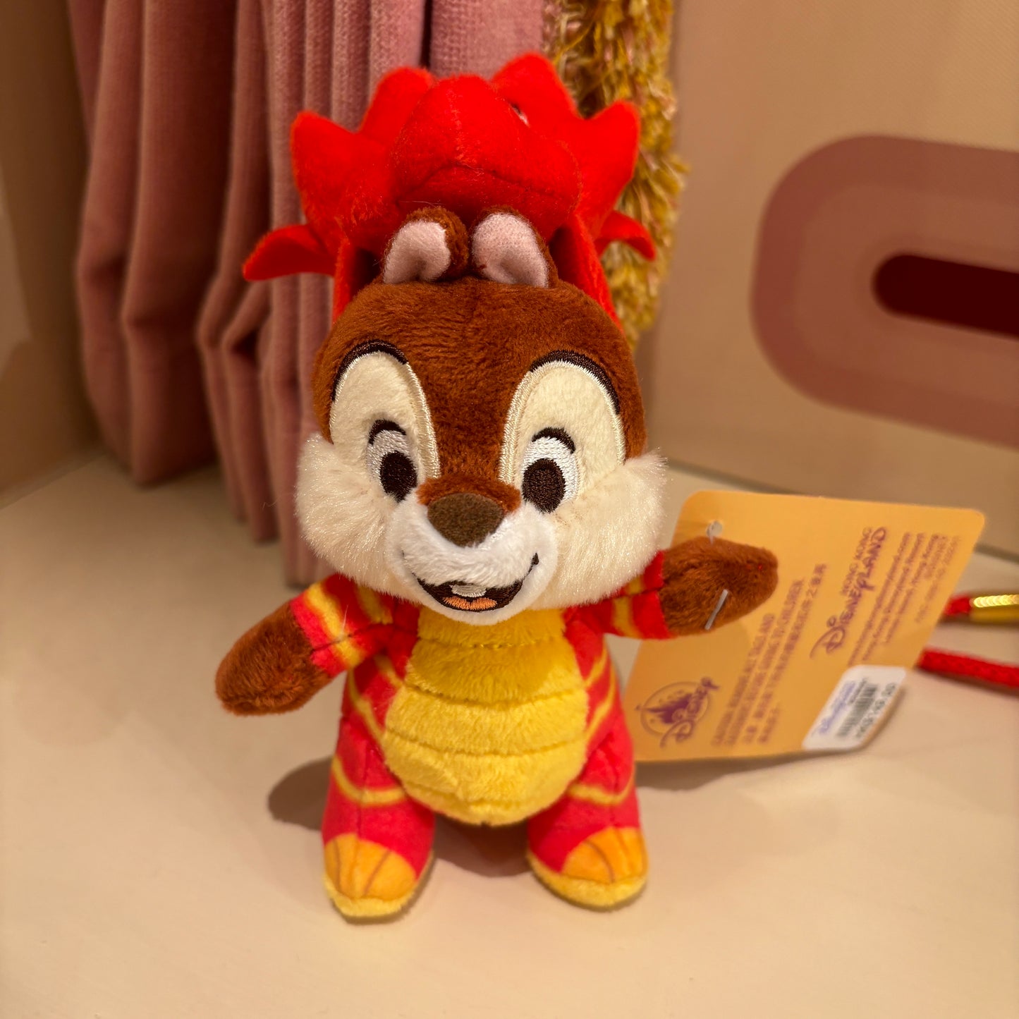 HKDL - Chip Plush Bag Charm Keychain (Chinese New Year 2024) Year of Dragon Outfit 2024 CNY【Ready Stock】