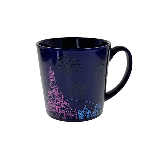 "Pre-Order" HKDL - Castle Magic Heat Reveal Mug, Hong Kong Disneyland Skyline