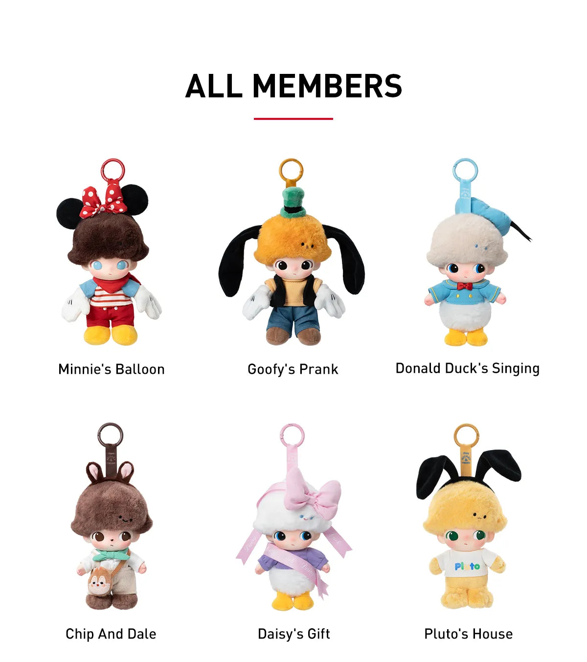 Other - DIMOO WORLD × DISNEY Series-Vinyl Plush Keychain Blind Box, POP MART【READY STOCK】