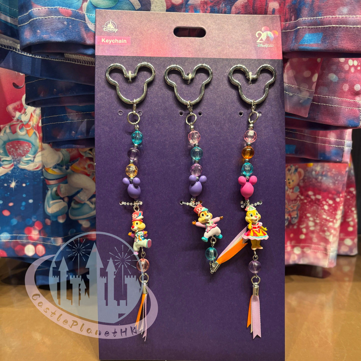 "Pre-Order" HKDL - Chip 'n' Dale Keychain set, HKDL 20th Anniversary Grand Celebration