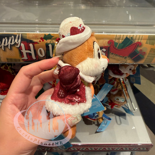 "Pre-Order" HKDL - Dale Plush Keychain, Chip 'n' Dale 2025 Christmas