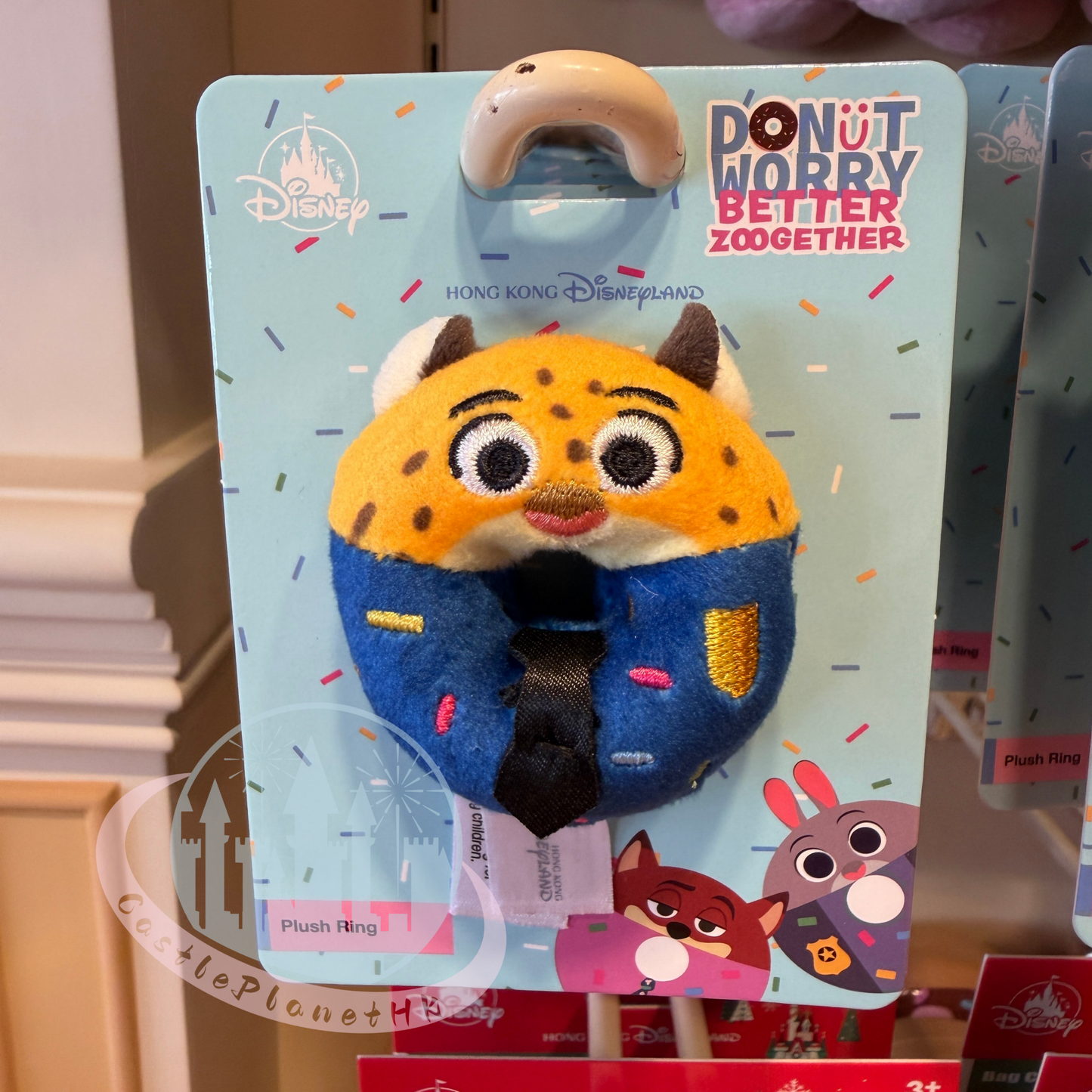 "Pre-Order" HKDL - Officer Benjamin Plush Ring, Zootopia 2 Donut Worry BETTER ZOOGETHER