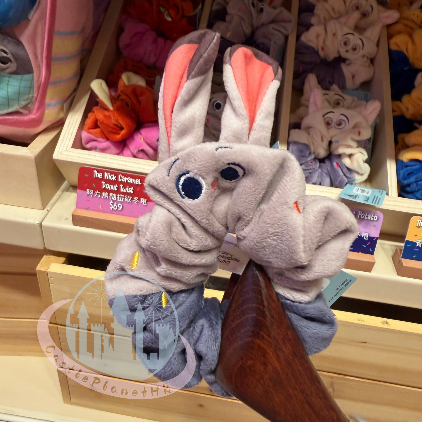"Pre-Order" HKDL - The Judy Blueberry Donut Twist Hair Accessories, Zootopia 2 Donut Worry BETTER ZOOGETHER