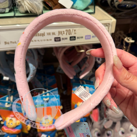 "Pre-Order" HKDL - Pink Headband (Disney Personalized Headband) - Create Your Own Headband, Zootopia 2 Donut Worry BETTER ZOOGETHER