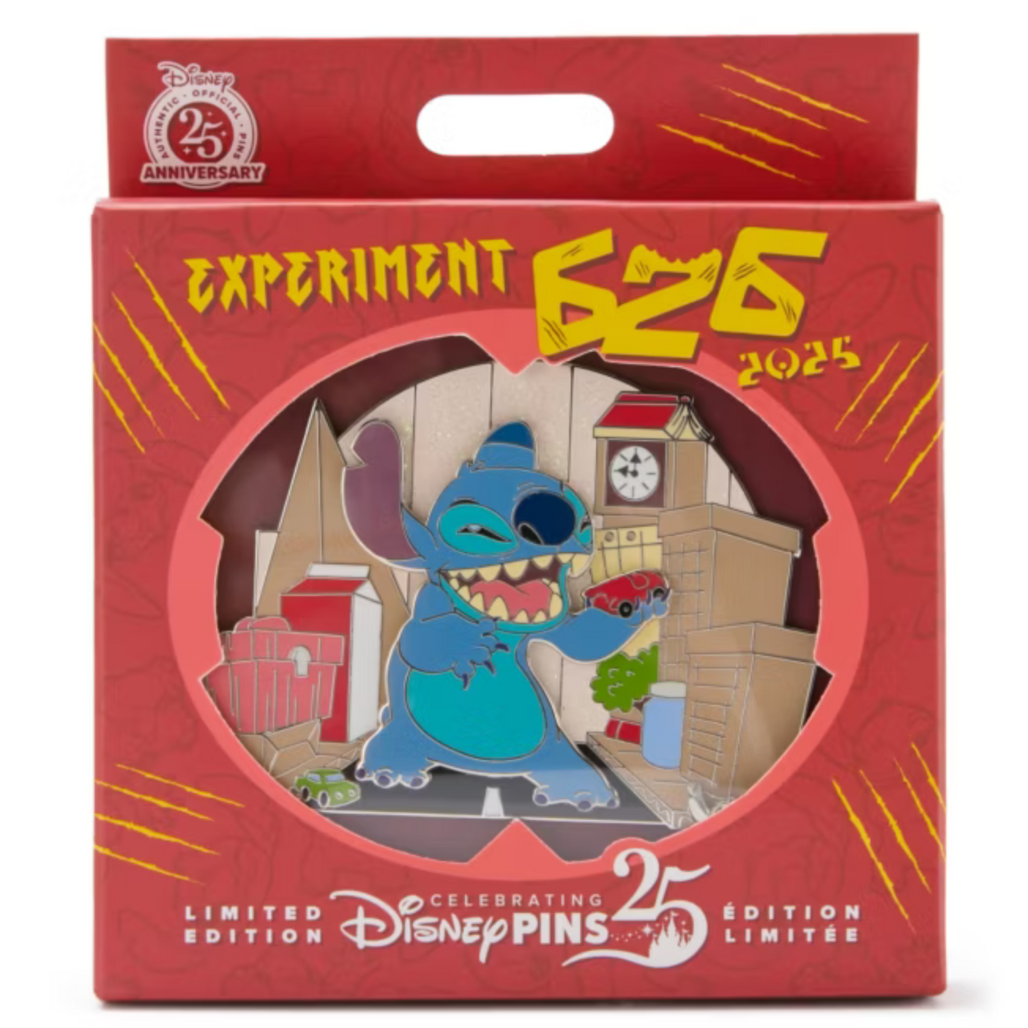 HKDL - Stitch Experiment 626 Mini Jumbo Pin, Limited Edition, 626 Day 2025【Ready Stock】