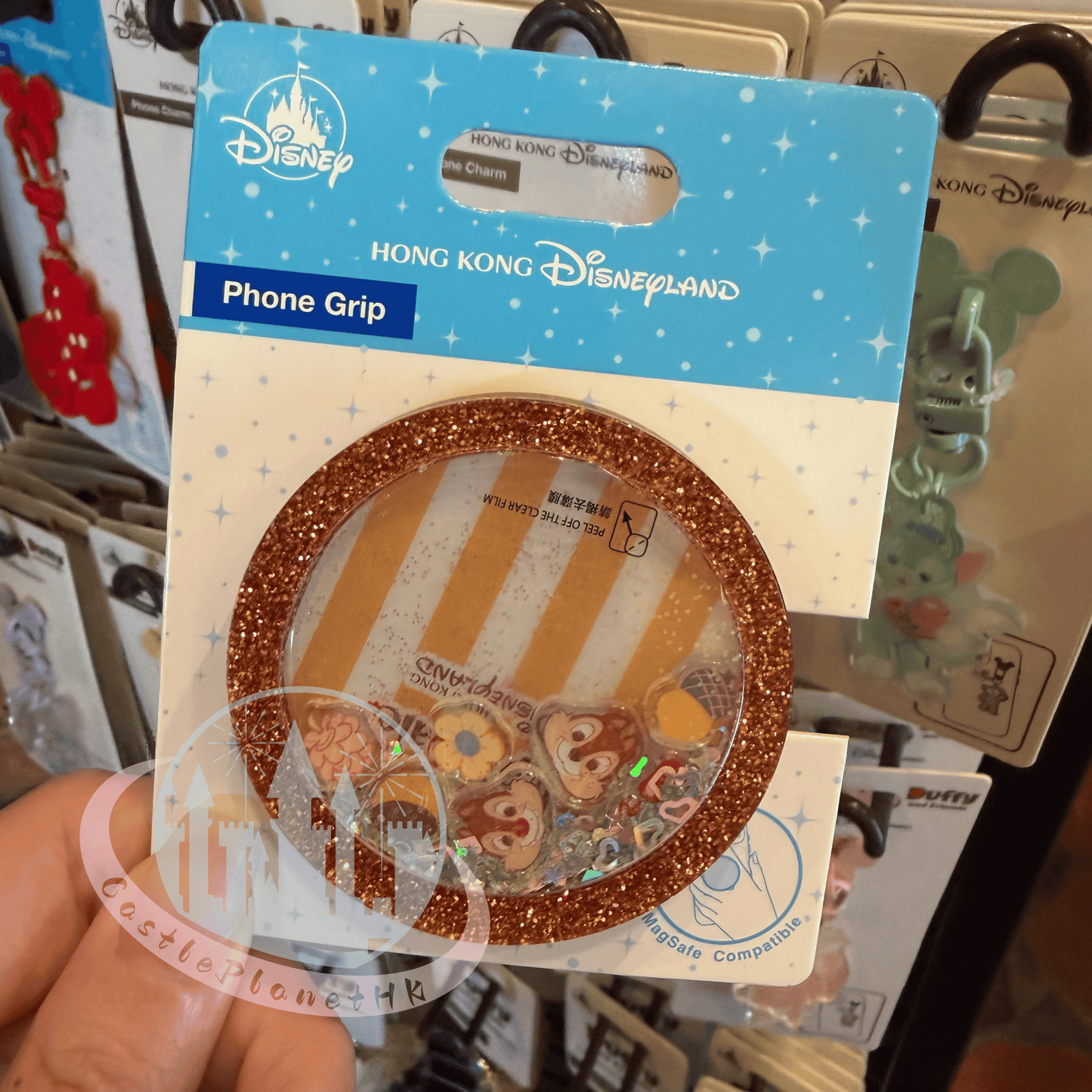 "Pre-Order" HKDL - Chip & Dale Glittering Phone Grip