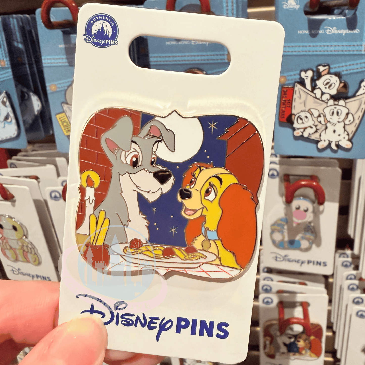 "Pre-Order" HKDL - Lady and the Tramp ''Bella Notte'' Pin