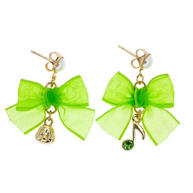 "Pre-Order" HKDL - 'Olu Mel Mesh Bow Earrings