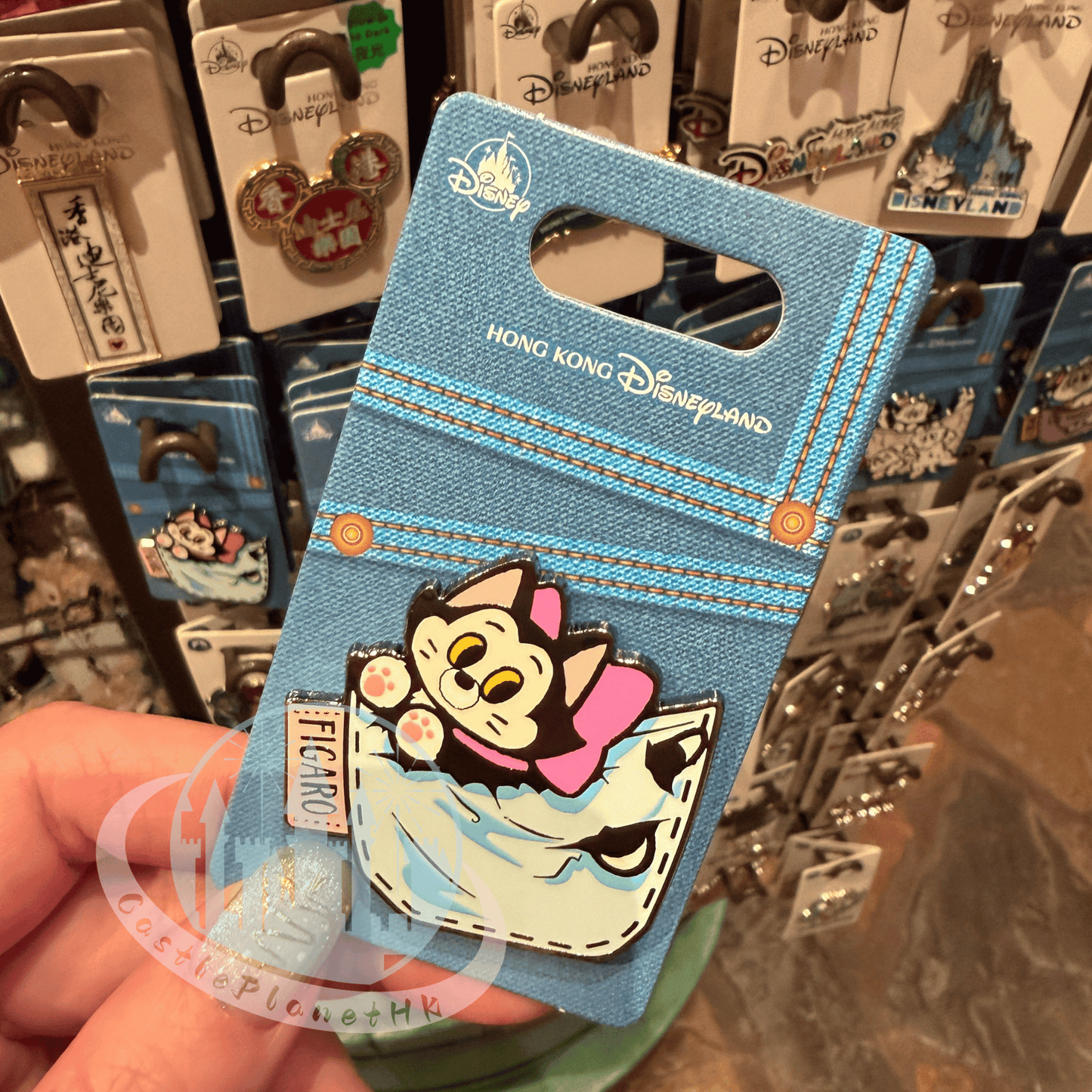 "Pre-Order" HKDL - Figaro Pin, Jean Pocket
