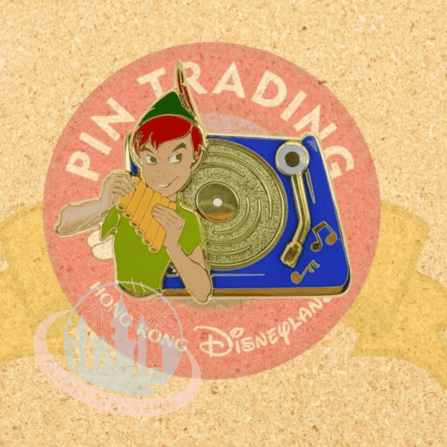 "Pre-Order" HKDL - Disney Vinyl Record Player Series – Peter Pan Limited Edition Pin