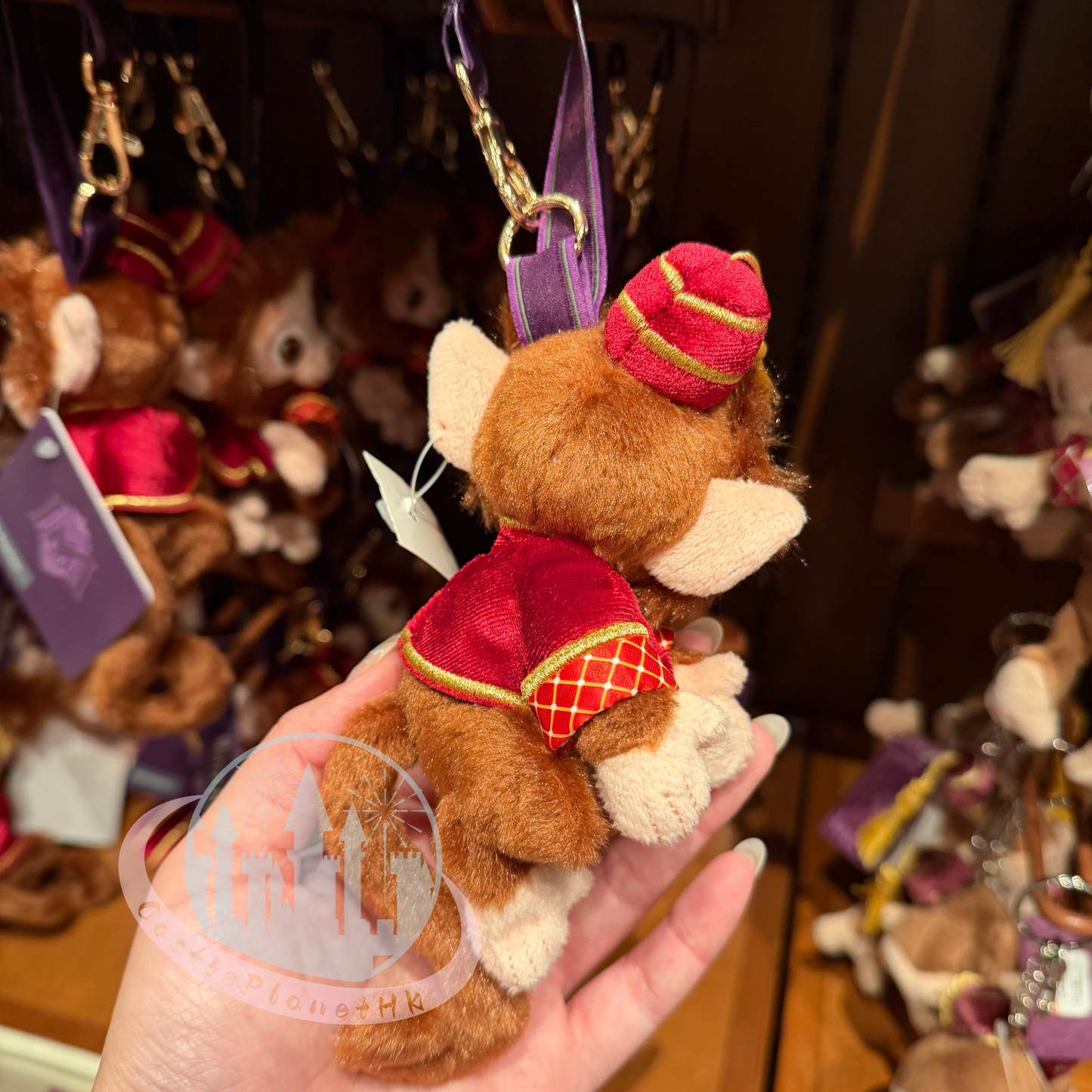 "Pre-Order" HKDL - Albert the Monkey Magnetic Plush Keychain, Mystic Manor