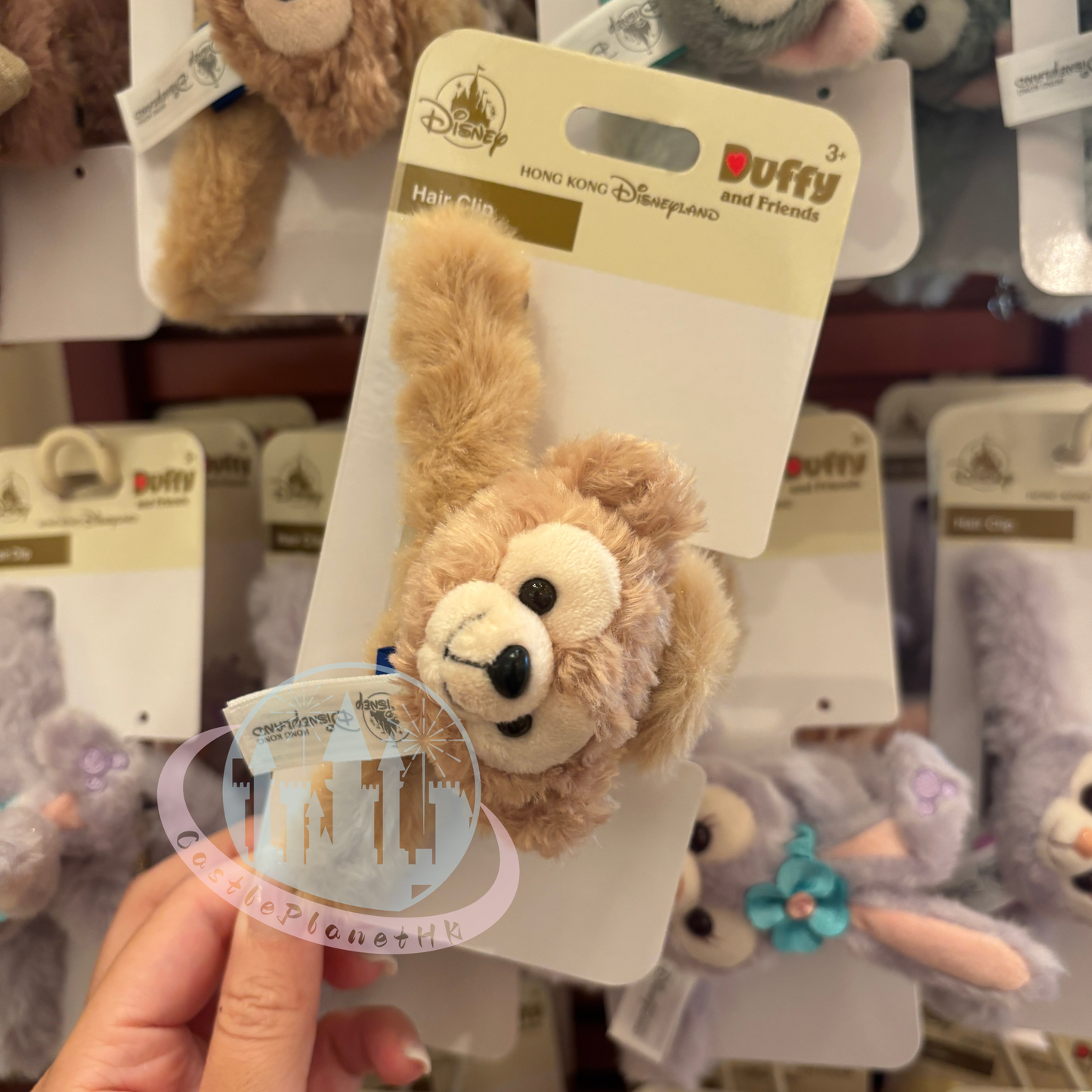 "Pre-Order" HKDL - Duffy Plush with Bow Hair Clip, Duffy & Friends