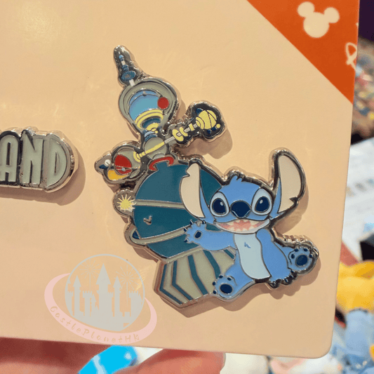 "Pre-Order" HKDL - Stitch "Tomorrowland" Pin set, Park Area Themed 2026