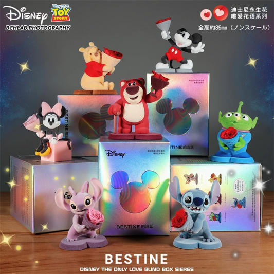 "Pre-Order" Other - Disney Mickey & Friends Preserved Rose Flowers Blind Box, BESTINE