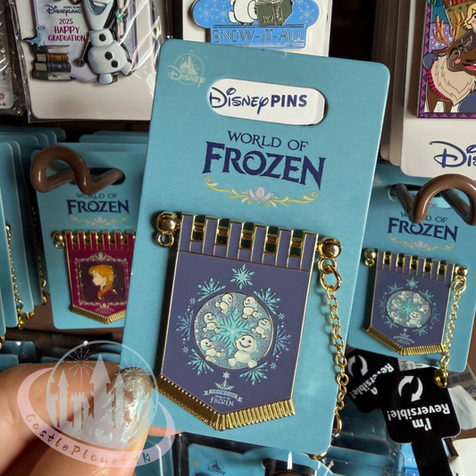 "Pre-Order" HKDL - Snowgies Flag Pin, World of Frozen