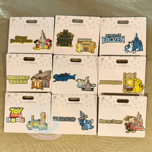 "Pre-Order" HKDL - Simba "Adventureland" Pin set, Park Area Themed 2026