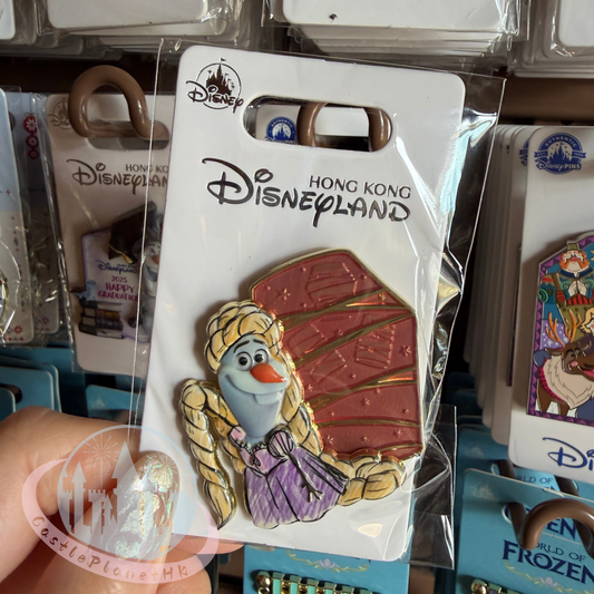 "Pre-Order" HKDL - Olaf Cross-Dress Rapunzel Pin, World of Frozen