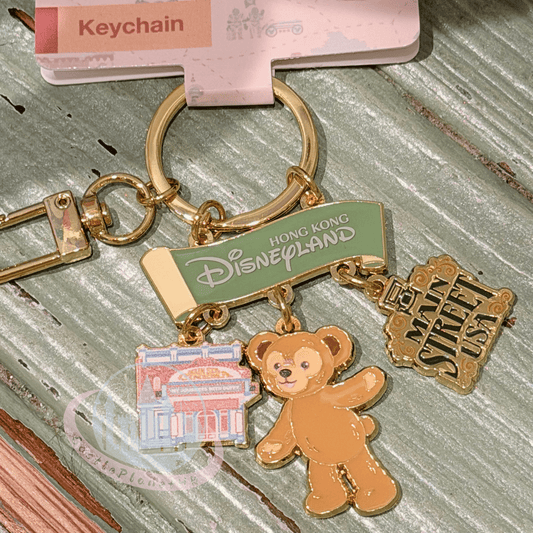 "Pre-Order" HKDL - Duffy "Main Street U.S.A." Keychain, Park Area Themed 2026