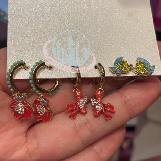 "Pre-order" HKDL - Ariel Parks Collection Earrings by BaubleBar, The Little Mermaid