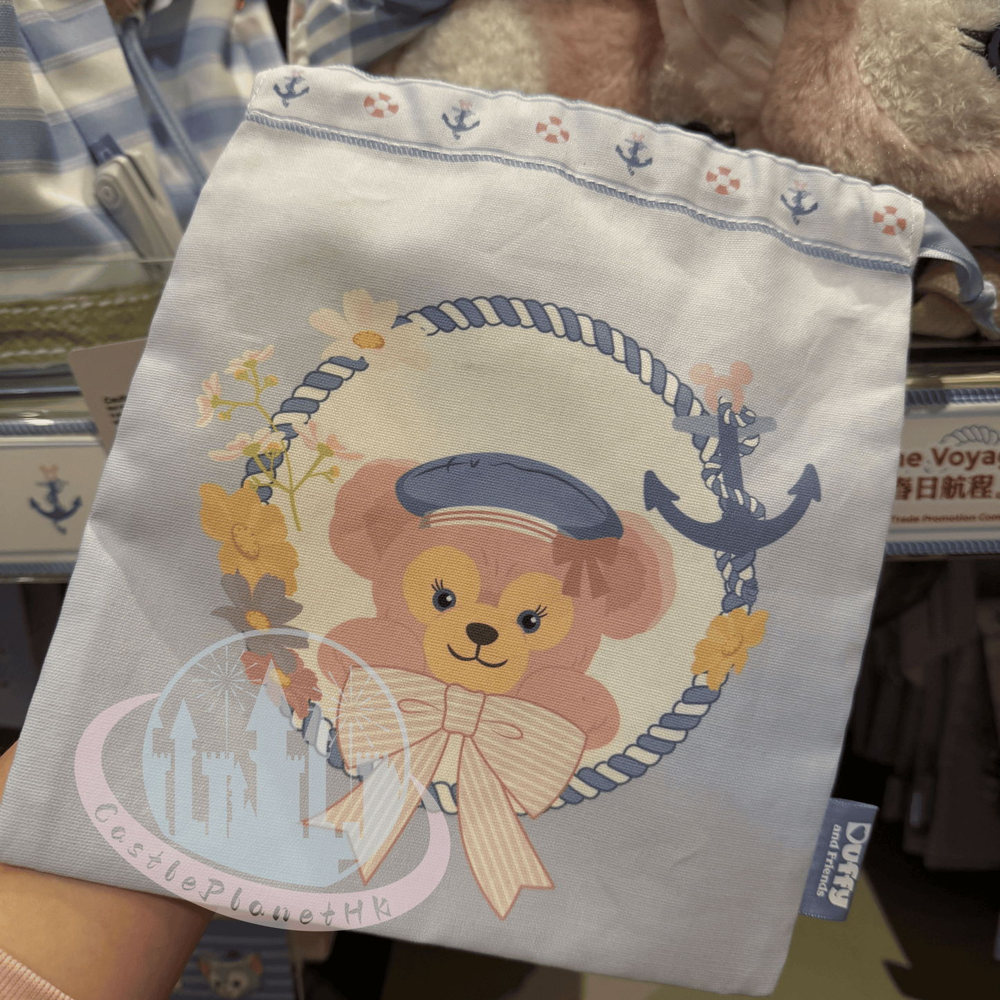 "Pre-Order" HKDL - Drawstring Bag, Duffy and Friends “Springtime Voyage” 2026