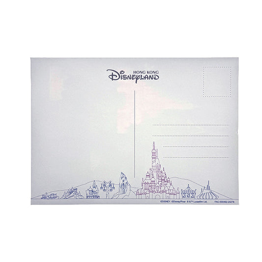 "Pre-Order" HKDL - Castle Postcard, Hong Kong Disneyland Skyline