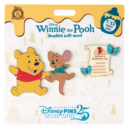 HKDL - Winnie the Pooh and Roo 2-Piece Pin Set, Hundred Acre Wood Series, July【Ready Stock】