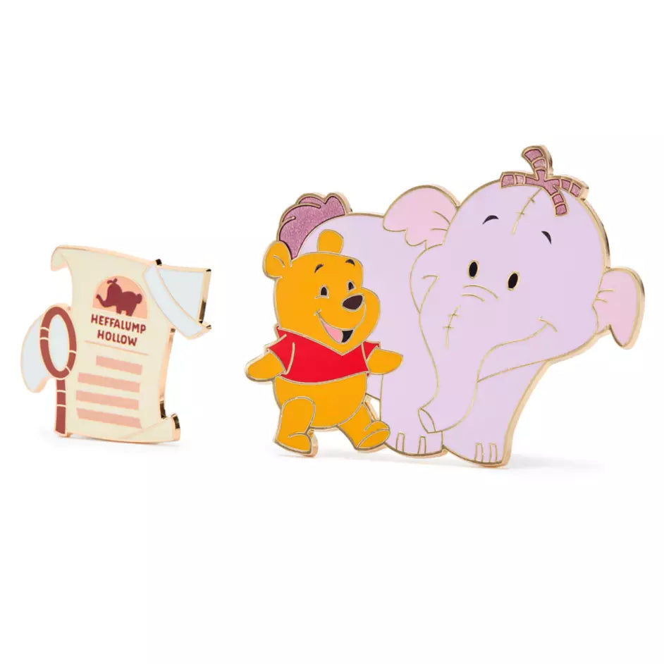 "Pre-Order" HKDL - Winnie the Pooh and Lumpy 2-Piece Pin Set, Hundred Acre Wood Series, October