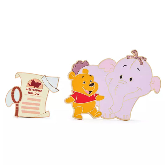 "Pre-Order" HKDL - Winnie the Pooh and Lumpy 2-Piece Pin Set, Hundred Acre Wood Series, October