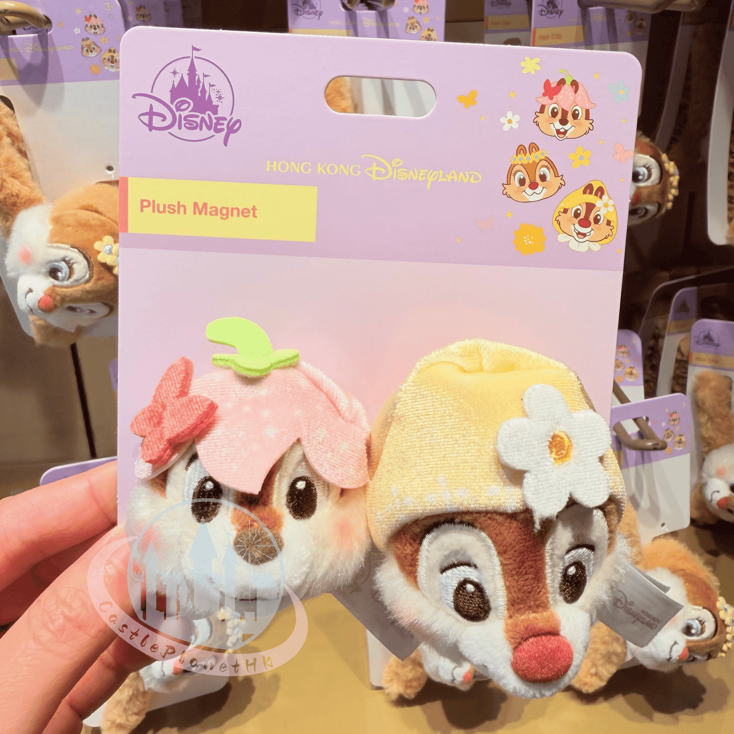 "Pre-Order" HKDL - Chip 'n' Dale Plush Magnet Set of 2, Forest Fairies 2026
