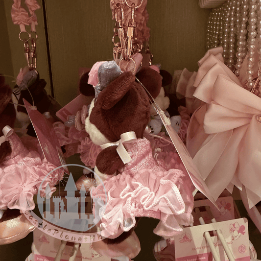 "Pre-Order" HKDL -Minnie Mouse Plush Keychain, Spring Flowery 2026