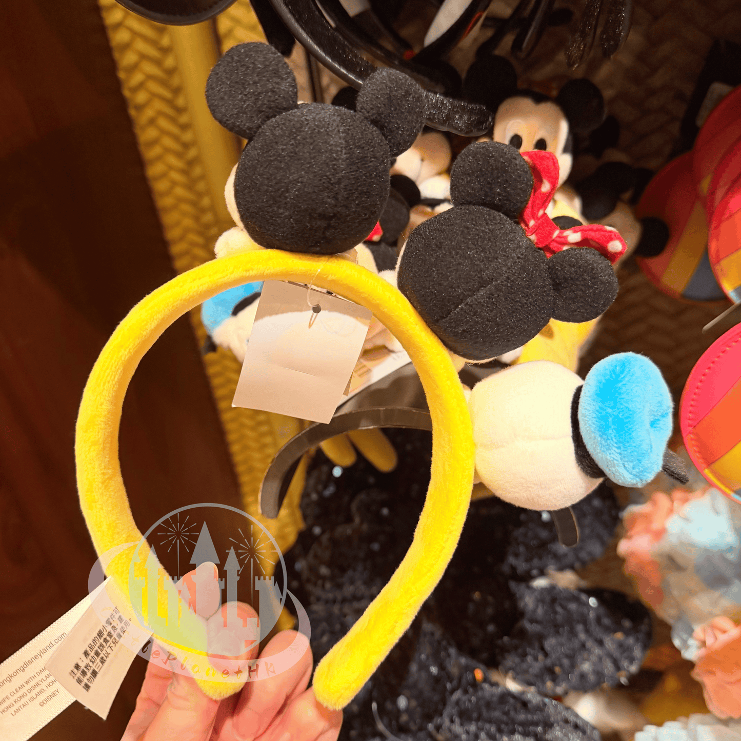 "Pre-Order" HKDL - Mickey, Minnie, and Donald "Peek-a-Boo" Plush Headband for Adults