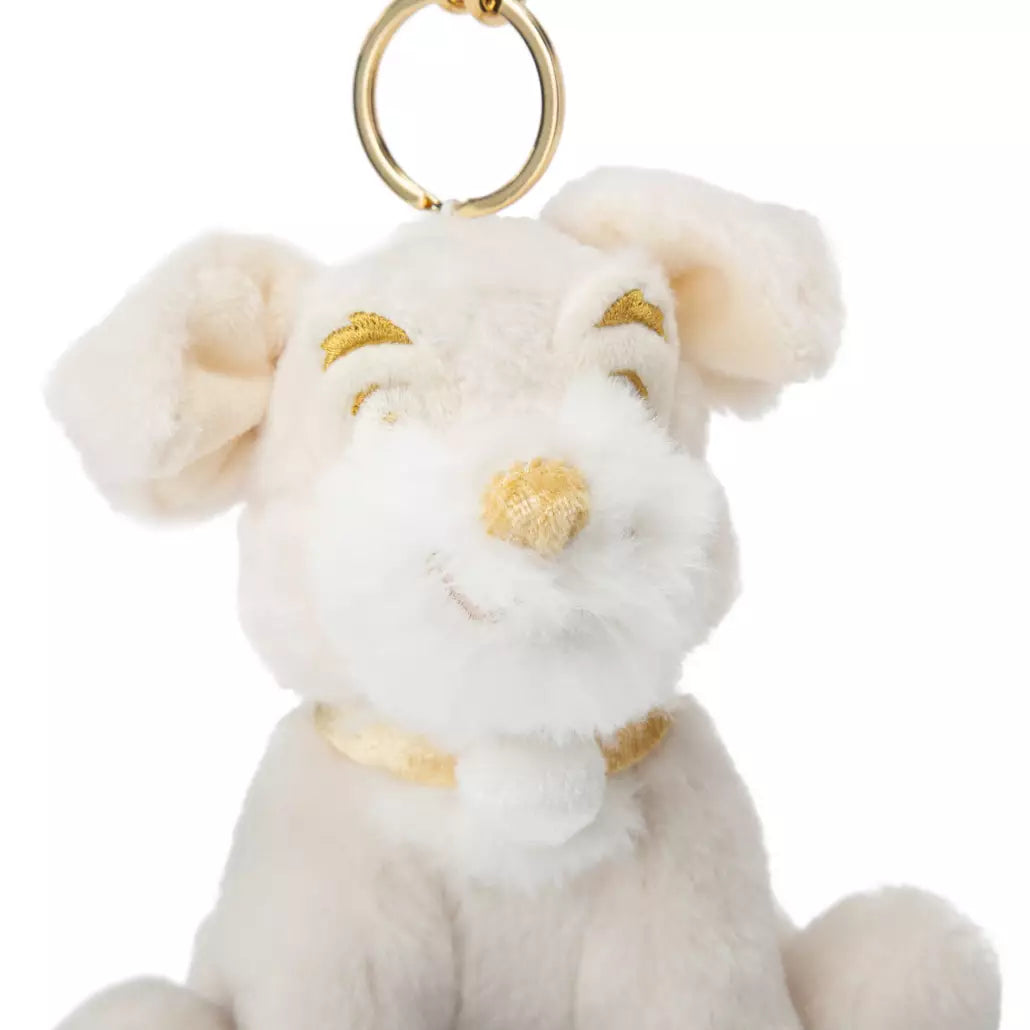 "Pre-Order" HKDL - Tramp Plush Keychain, Lady and the Tramp (Pearl Love Collection)