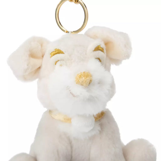 "Pre-Order" HKDL - Tramp Plush Keychain, Lady and the Tramp (Pearl Love Collection)