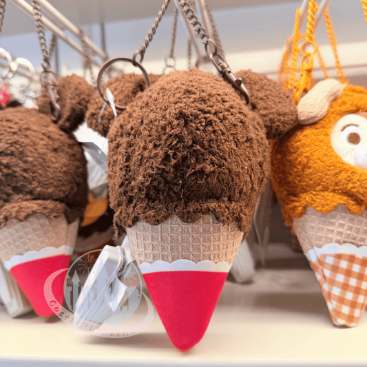 "Pre-Order" HKDL - Donald Duck Plush Keychain, Ice Cream Cone 2026