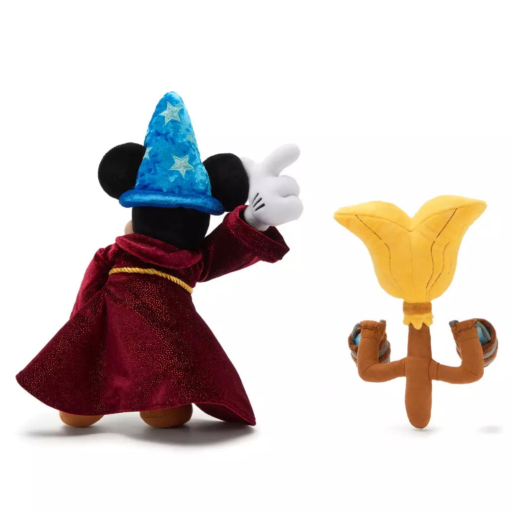 "Pre-Order" HKDL - Sorcerer Mickey Mouse and Magic Broom Plush Set, Fantasia 85th Anniversary
