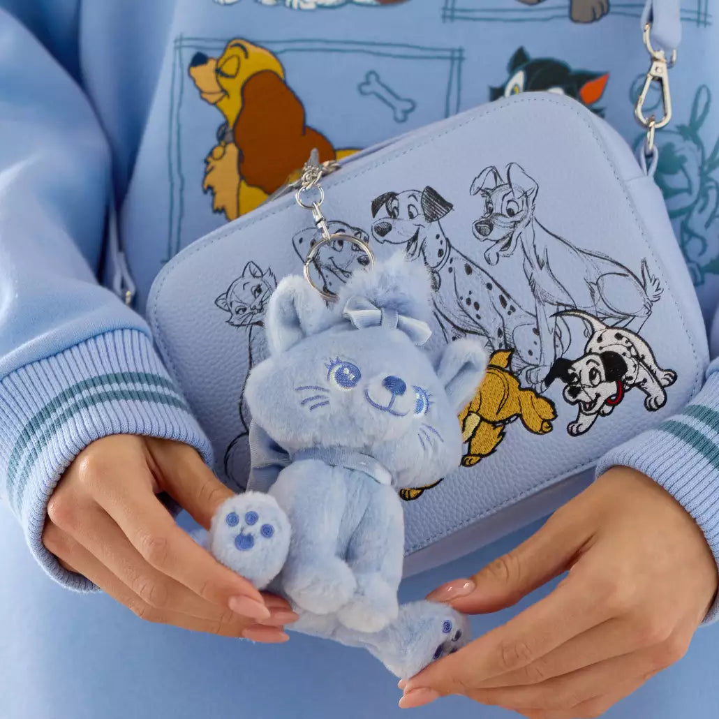 "Pre-Order" HKDL - Marie Blue Plush Keychain, The Aristocats