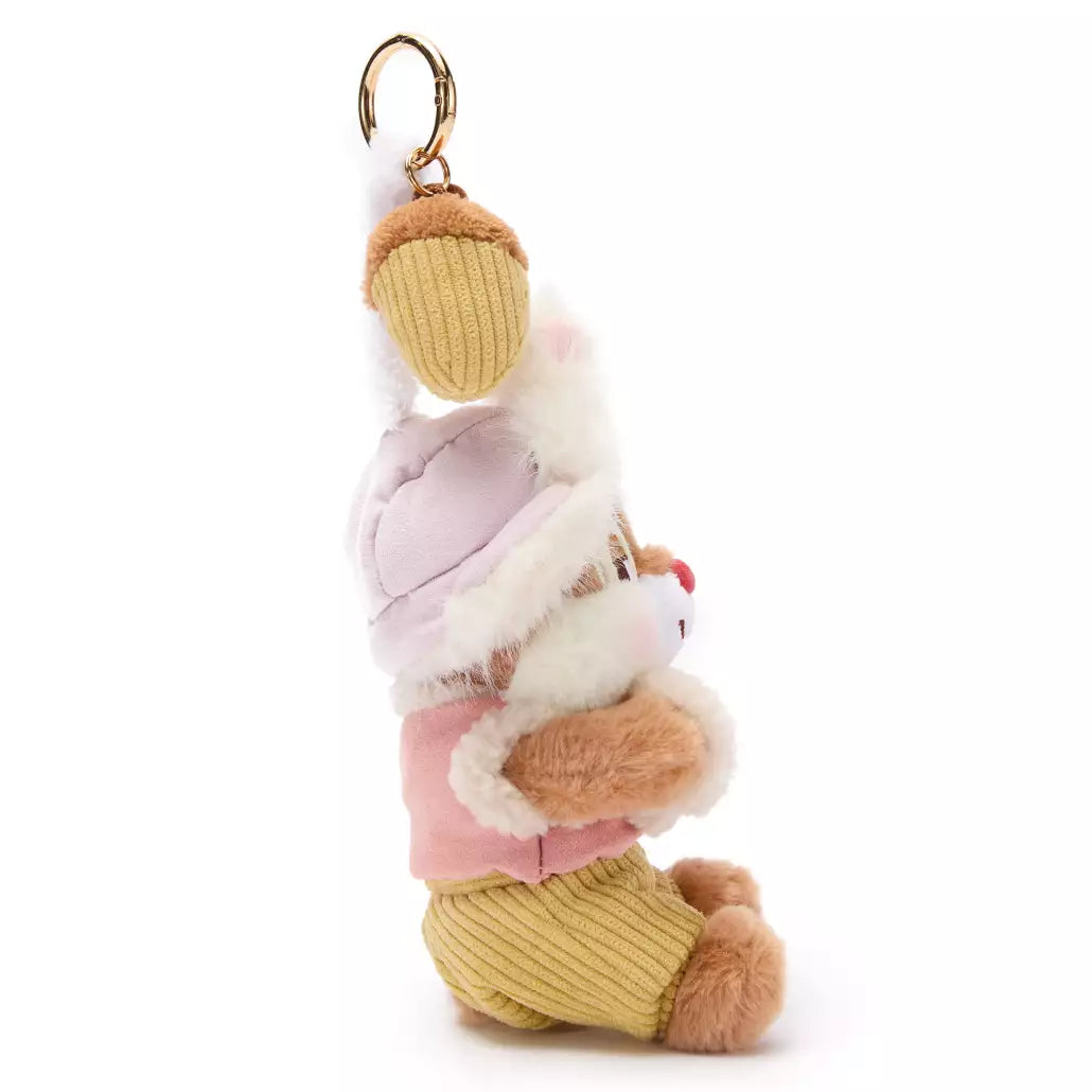 “Pre-order” HKDL - Chip Winter Plush Keychain, Chip 'n Dale
